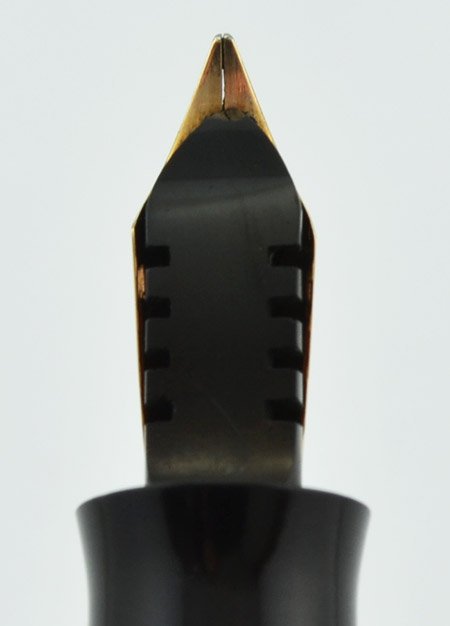 Onoto De La Rue #83 Fountain Pen - Green Marble, Lever Filler, 14k